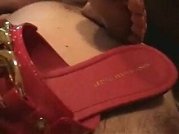 LeDaemons Foot Fetish - Footjob 28 with red sandals
